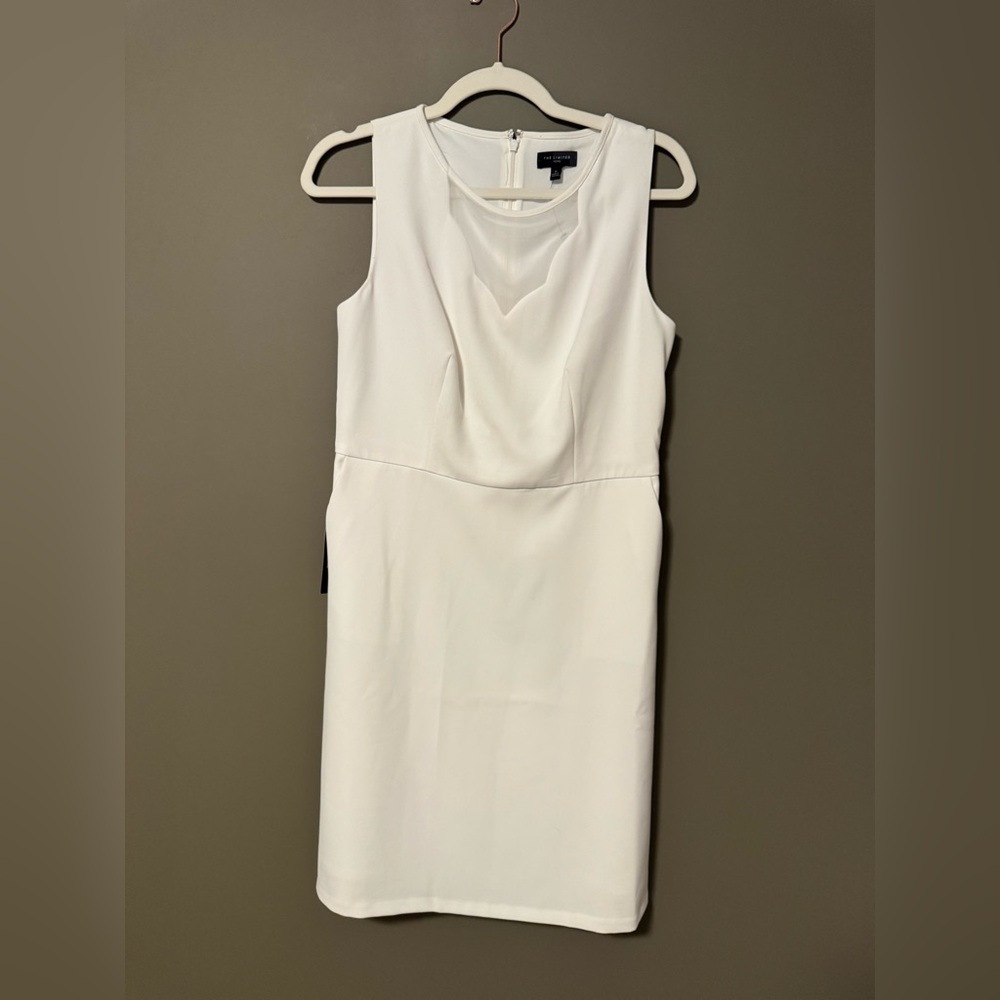 The Limited Petite White Dress Size 8 NWT